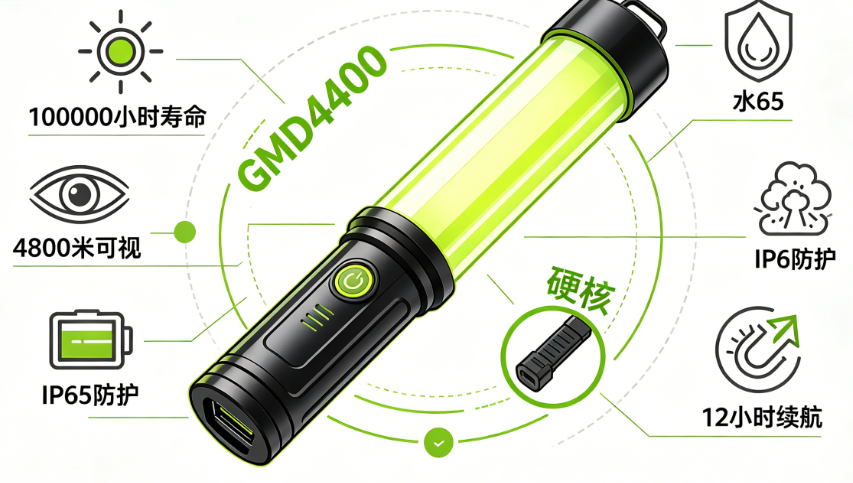 多功能发光指挥棒GMD4400有什么功能?交通指挥、应急警示如何应用?
