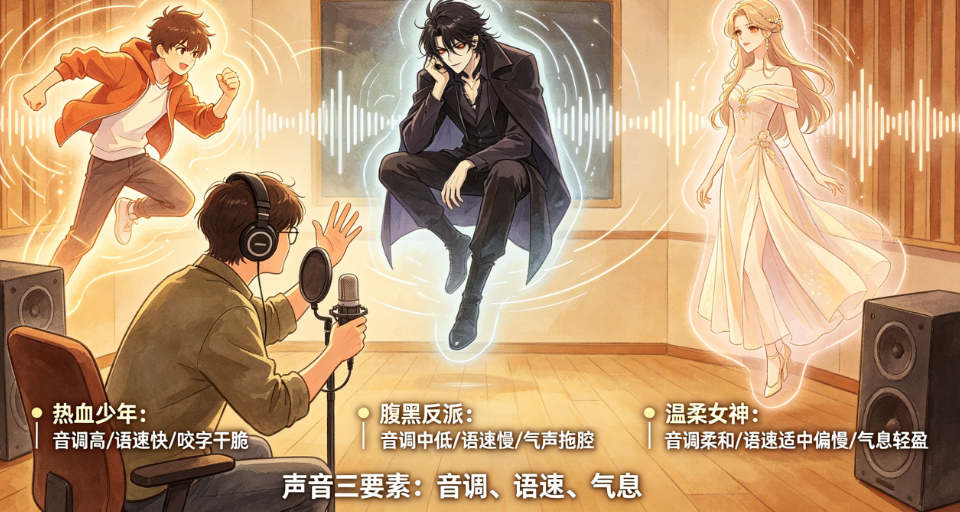 动画视频旁白怎么配?根据角色性格切换声线的实战技巧