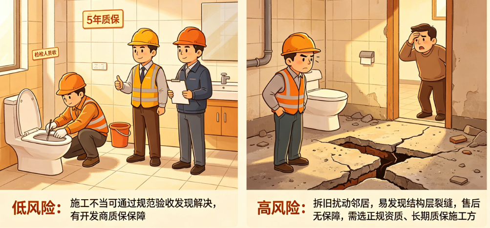 新房防水 vs 老房卫生间防水：施工难度和注意事项的全面对比