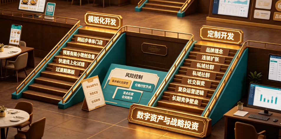 餐饮小程序：模板化开发vs定制开发，一笔关于成本与长期价值的权衡账