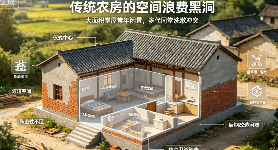 传统农村建房vs现代乡村民宿设计:设计理念与居住体验的全面对比