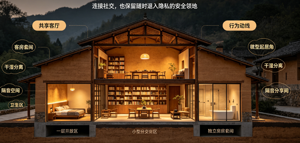 传统农村建房vs现代乡村民宿设计:设计理念与居住体验的全面对比