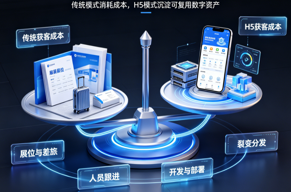 传统外贸获客vsH5应用获客:成本结构与转化效率的全面对比