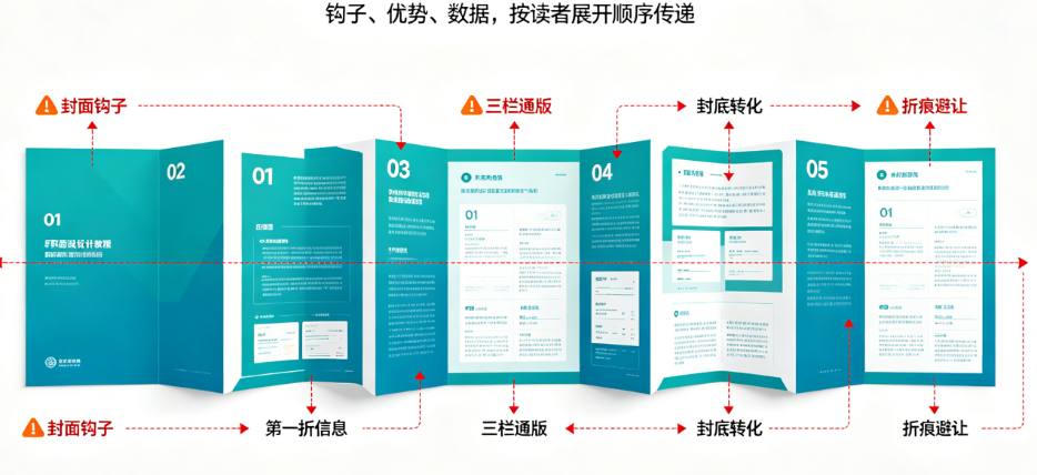 对折页vs三折页vs四折页：不同折法决定信息容量与阅读方式的差异