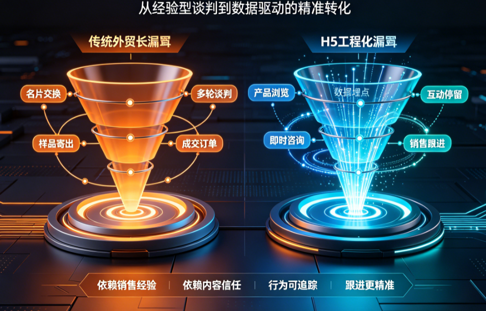 传统外贸获客vsH5应用获客:成本结构与转化效率的全面对比
