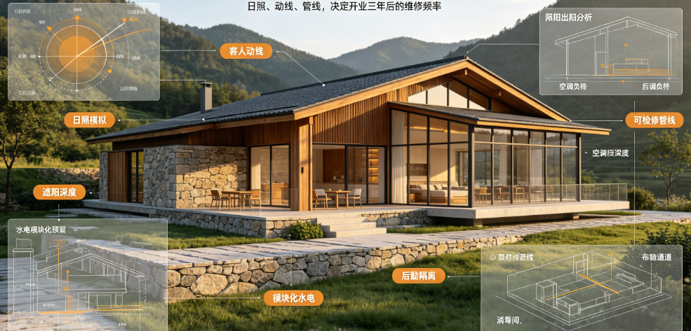 传统农村建房vs现代乡村民宿设计:设计理念与居住体验的全面对比