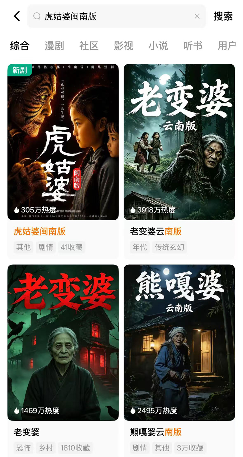 AI短剧《虎姑婆》红果平台上线 灵犀创想以科技赋能闽南经典传说