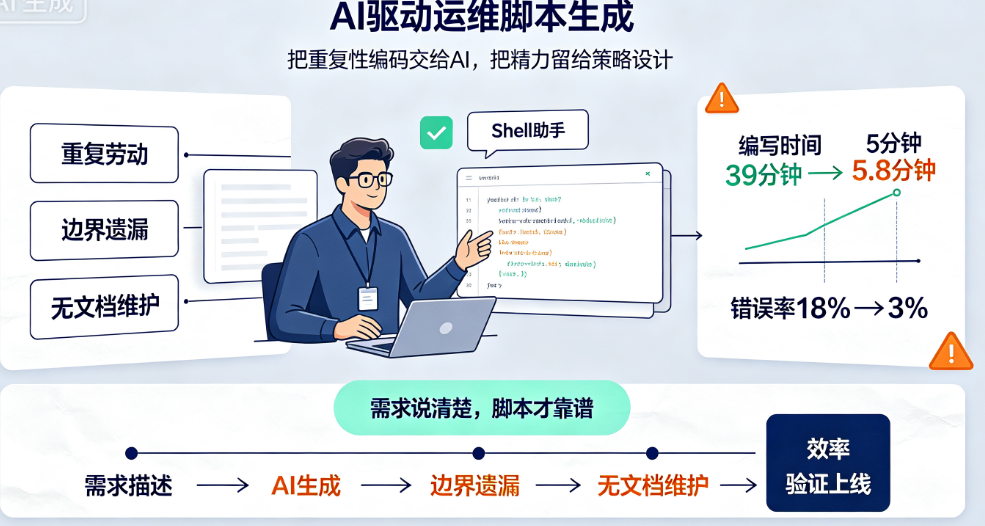 大模型怎么驱动运维脚本自动生成?从需求描述到可用代码的完整路径
