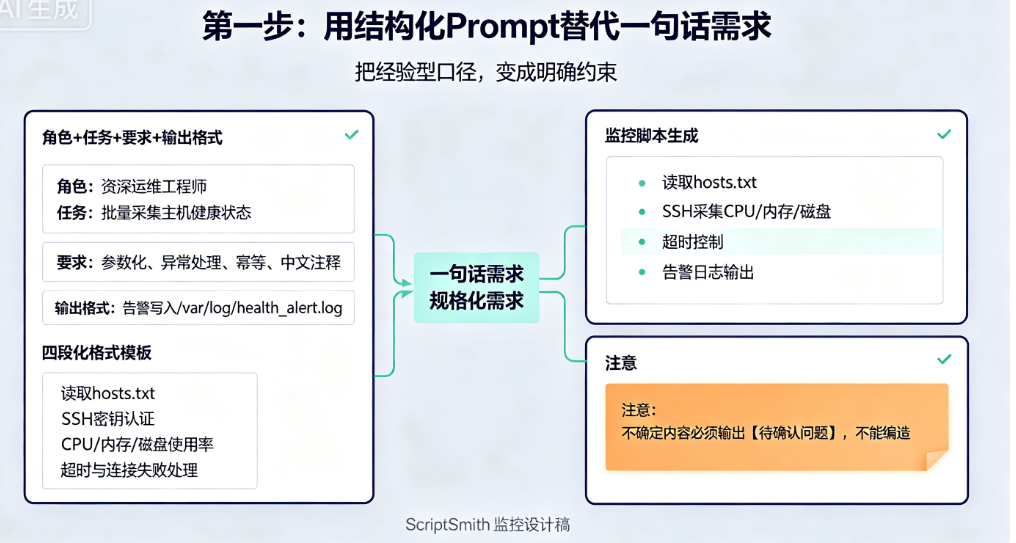大模型怎么驱动运维脚本自动生成?从需求描述到可用代码的完整路径