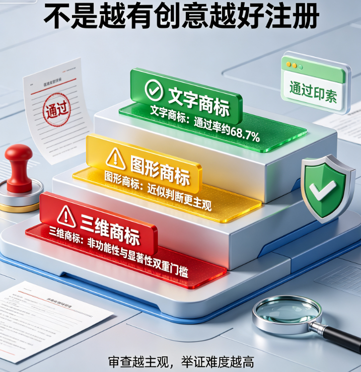 文字商标 vs 图形商标 vs 三维商标：不同商标类型的注册难度与保护强度
