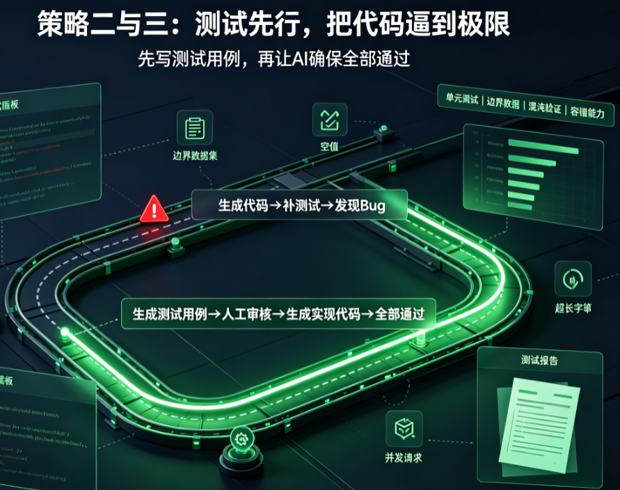 避免代码生成错误的4个策略:明确需求→单元测试→边界测试→安全审查