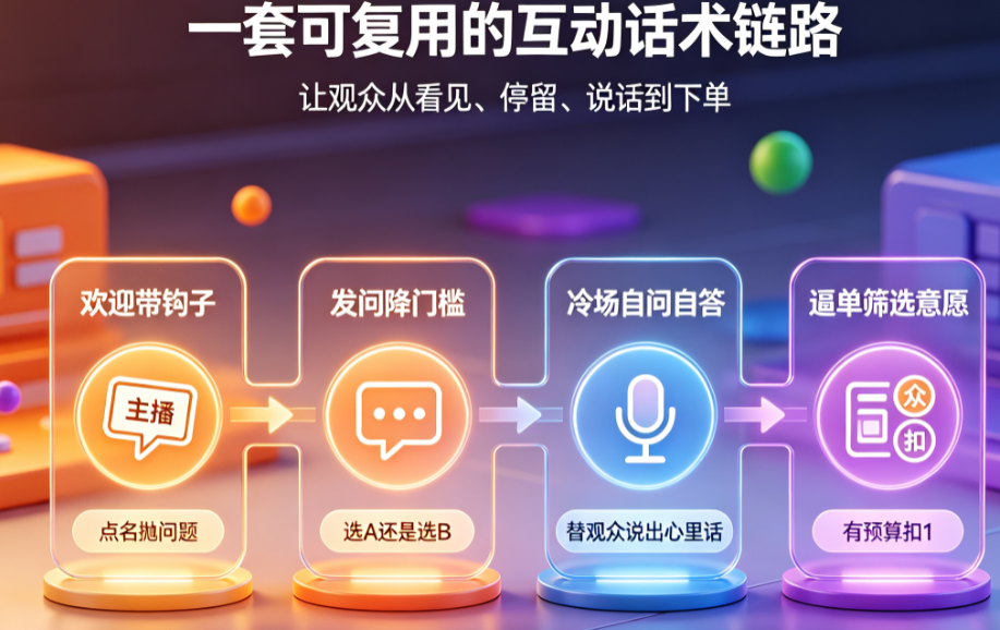 直播话术全攻略：怎样靠语言撬动互动，彻底告别冷场尴尬