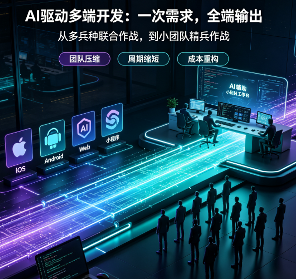 传统多端开发 vs AI驱动的多端开发:人力投入与交付周期的全面对比