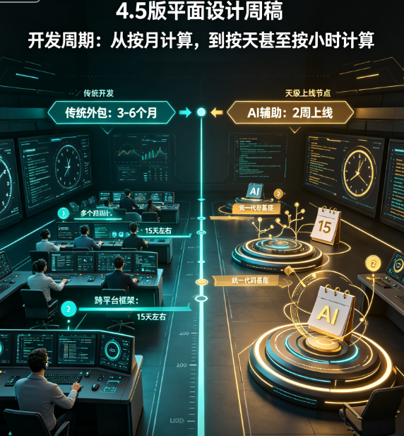 传统多端开发 vs AI驱动的多端开发:人力投入与交付周期的全面对比