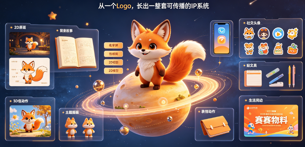 狐狸创意Logo怎么做成超级IP?实用性超强的符号设计密码全解