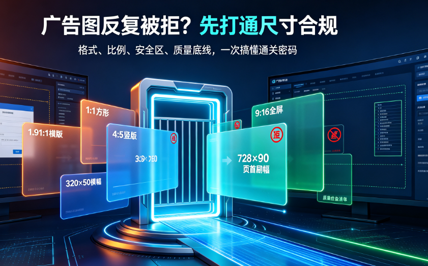 投广告尺寸老被拒?揭秘各大平台广告图尺寸标准与适配技巧
