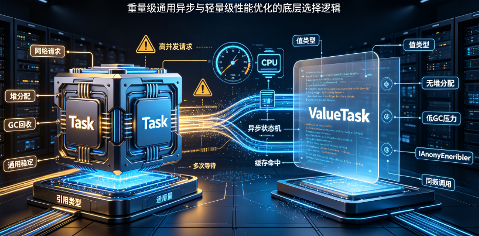 C#异步编程：Task的“重”与ValueTask的“轻”，你真的选对了吗?