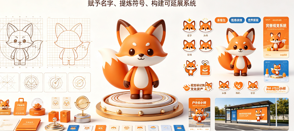 狐狸创意Logo怎么做成超级IP?实用性超强的符号设计密码全解