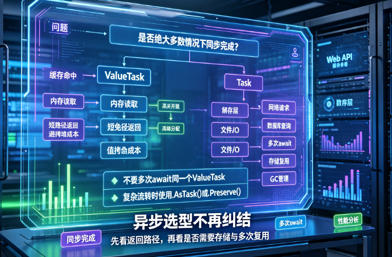 C#异步编程：Task的“重”与ValueTask的“轻”，你真的选对了吗?