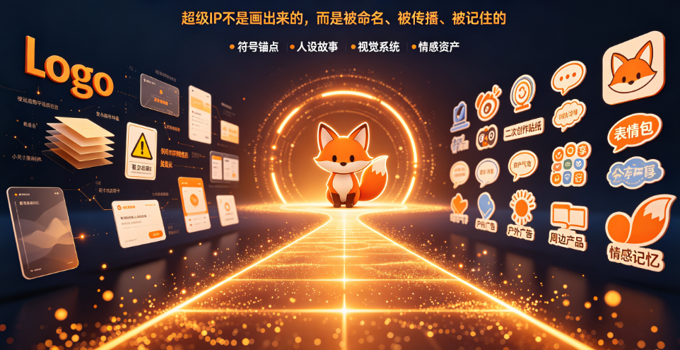 狐狸创意Logo怎么做成超级IP?实用性超强的符号设计密码全解