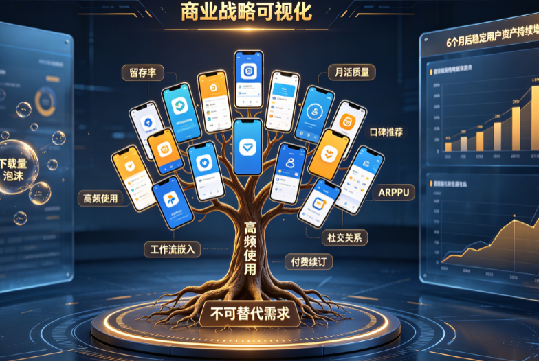 潮水退去，谁在裸泳?行业APP vs 跟风网红APP，6个月留存率大起底