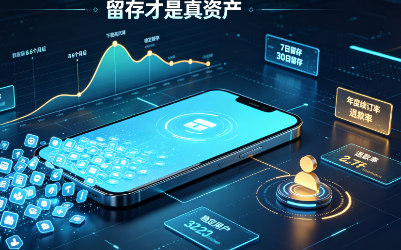 潮水退去，谁在裸泳?行业APP vs 跟风网红APP，6个月留存率大起底
