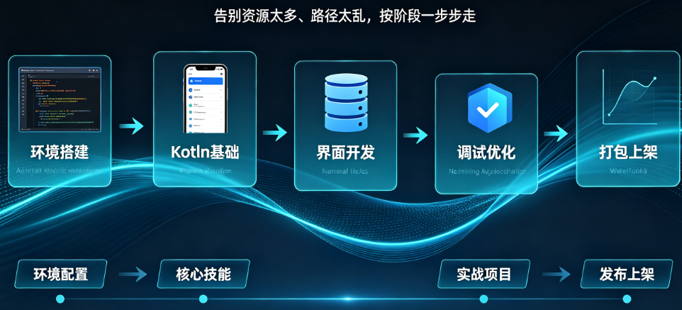 安卓新手学开发无从下手?揭秘从环境搭建到上线的完整学习路径