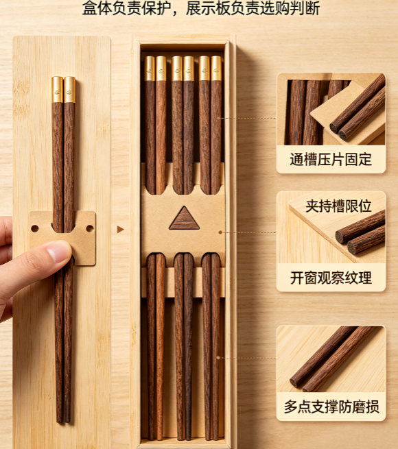 长条纸盒 vs 常规方盒:筷子包装结构设计有何特殊讲究?