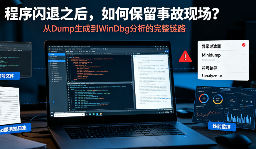 如何为你的C++应用注入“黑匣子”?从原理到实现,详解自动Dump生成工具的开发与应用