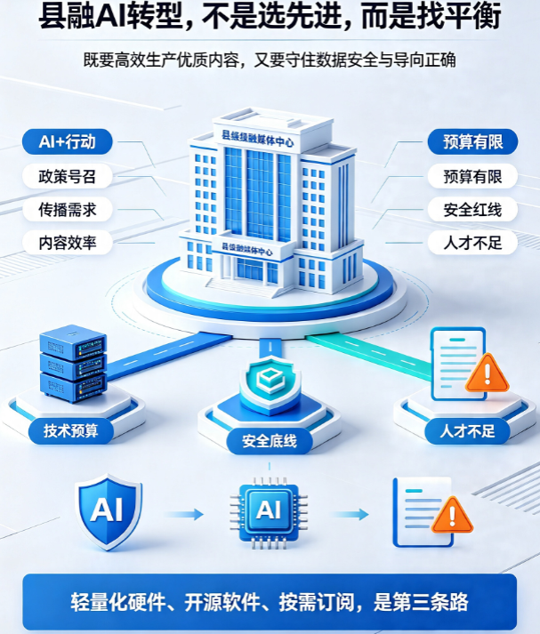 传统开发 vs 低代码AI平台：县级融媒体的内容生产如何兼顾效率与数据安全?