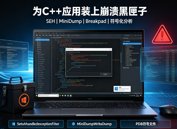 如何为你的C++应用注入“黑匣子”?从原理到实现,详解自动Dump生成工具的开发与应用