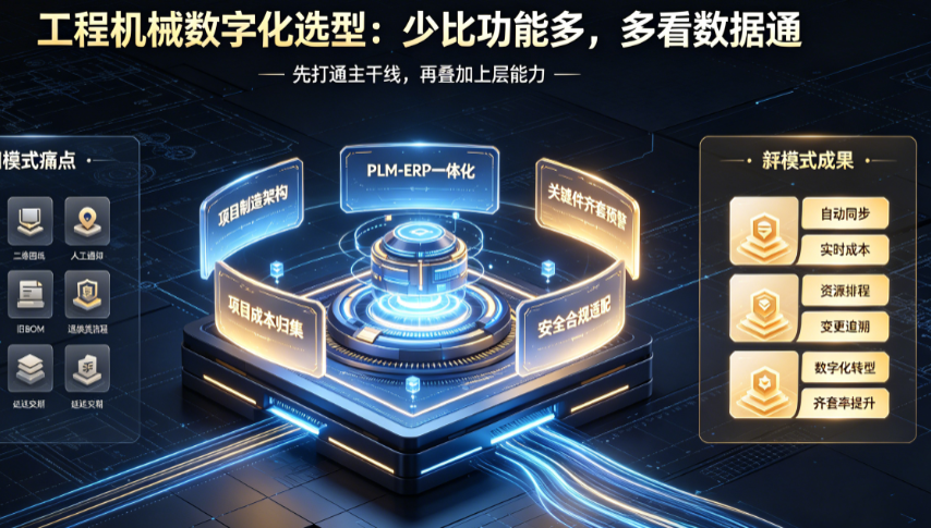 从图纸到车间零延迟:工程机械研发生产数据一体化平台选型指南
