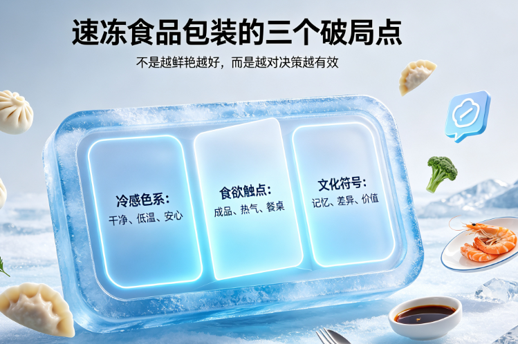 从冷冻柜到餐桌的视觉旅程：速冻食品包装创意设计3个实战妙招
