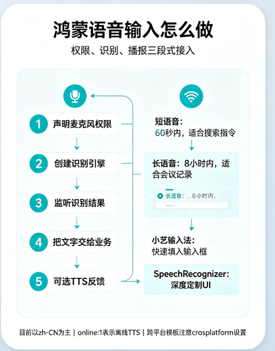鸿蒙应用怎么加语音输入?揭秘HarmonyOS NEXT AI语音服务的核心能力与接入方法