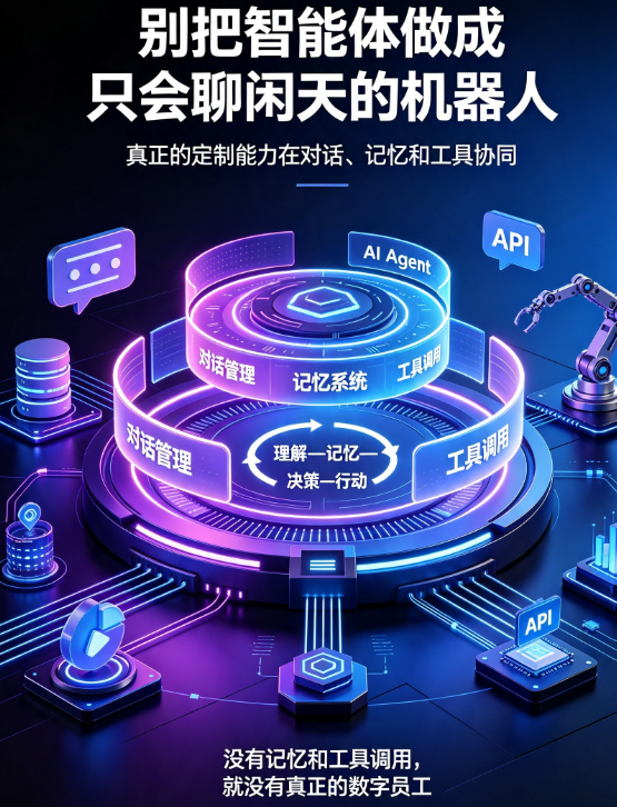 智能体定制开发的核心功能拆解：对话、记忆与工具调用是如何实现的?