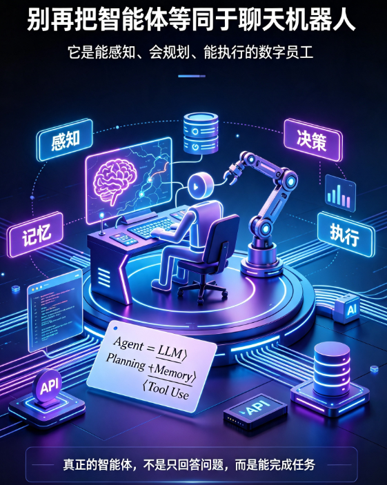 智能体别只懂“AI助手”!从概念定义到核心特征的完整入门解析