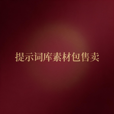 提示词库素材包售卖