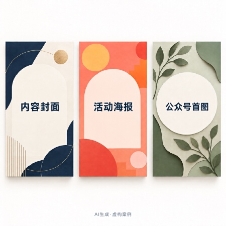 小红书公众号及活动封面设计