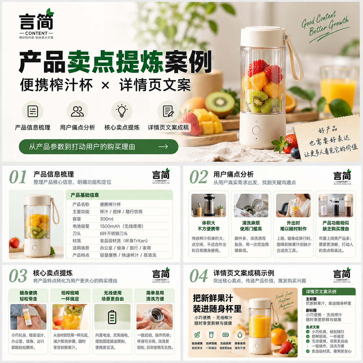 消费品卖点提炼案例｜从产品信息到详情页文案