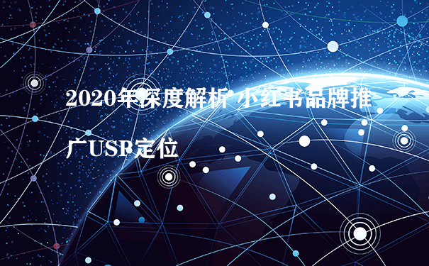 2020年深度解析 小红书品牌推广USP定位
