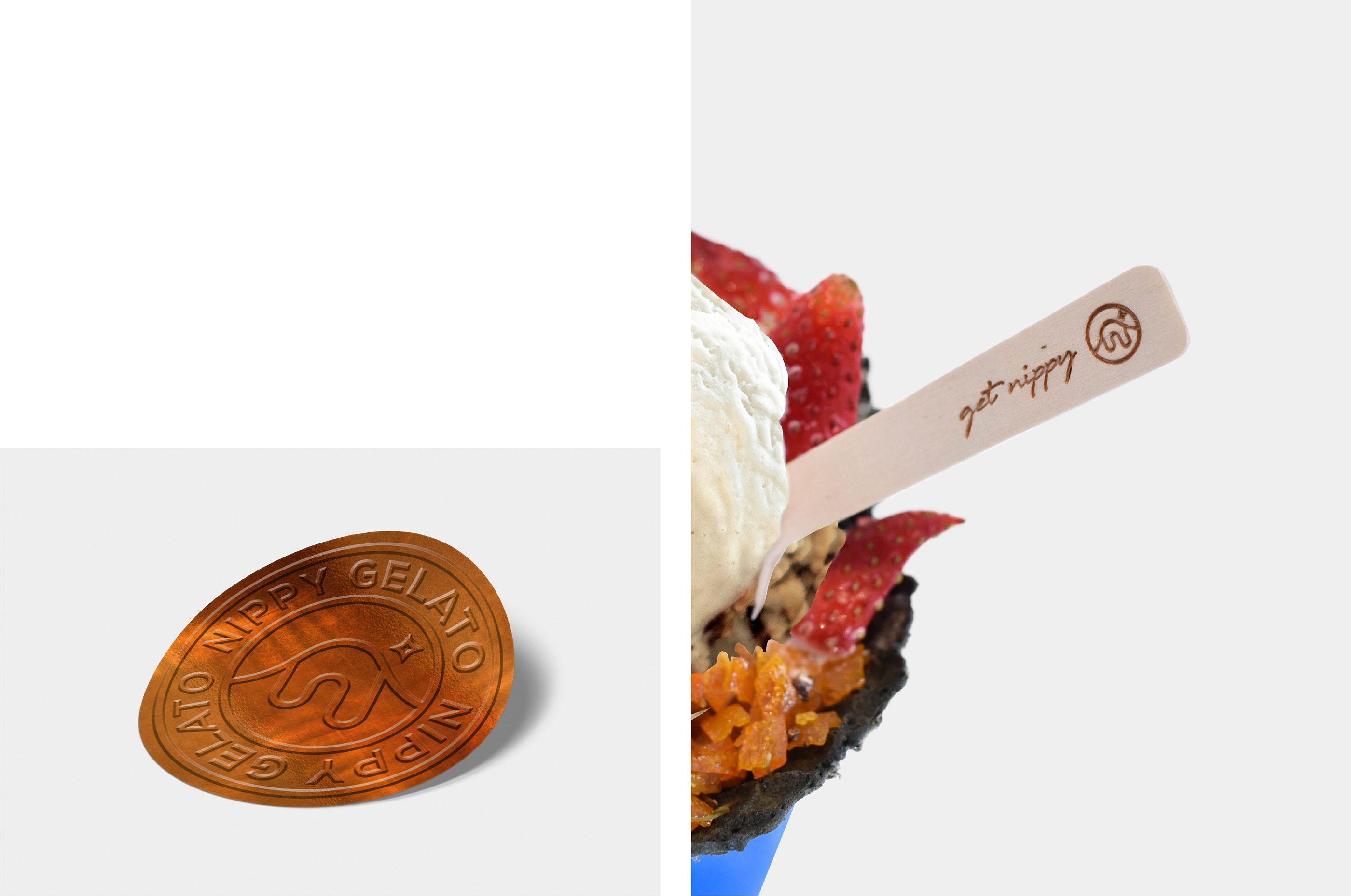 马来西亚Nippy Gelato冰淇淋店品牌形象设计