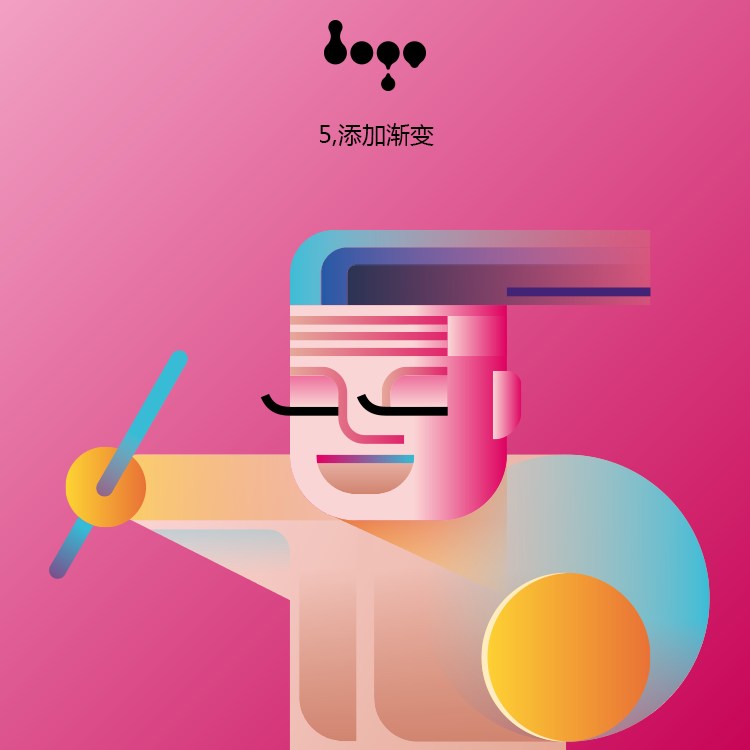 同一种元素设计了3款风格迥异的创意LOGO