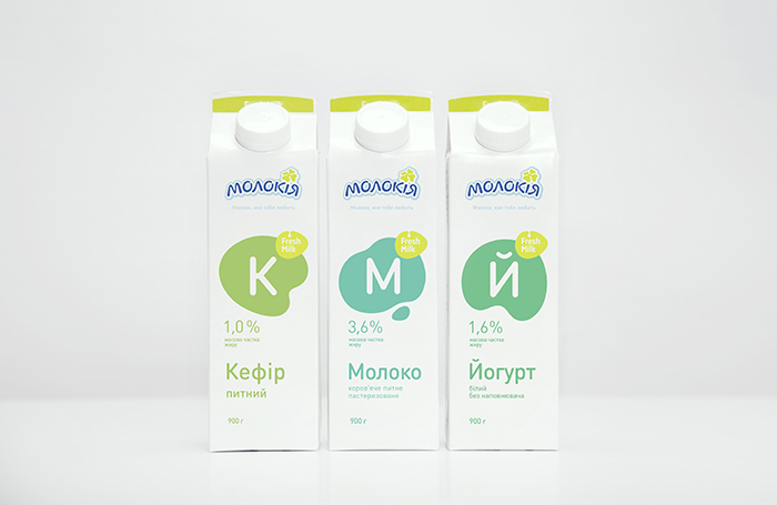 Molokija牛奶包装设计
