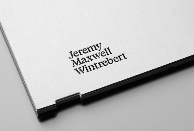 玻璃雕塑家Jeremy Maxwell Wintrebert个人品牌形象设计 玻璃雕塑家Jeremy Maxwell Wintrebert个人品牌形象设计