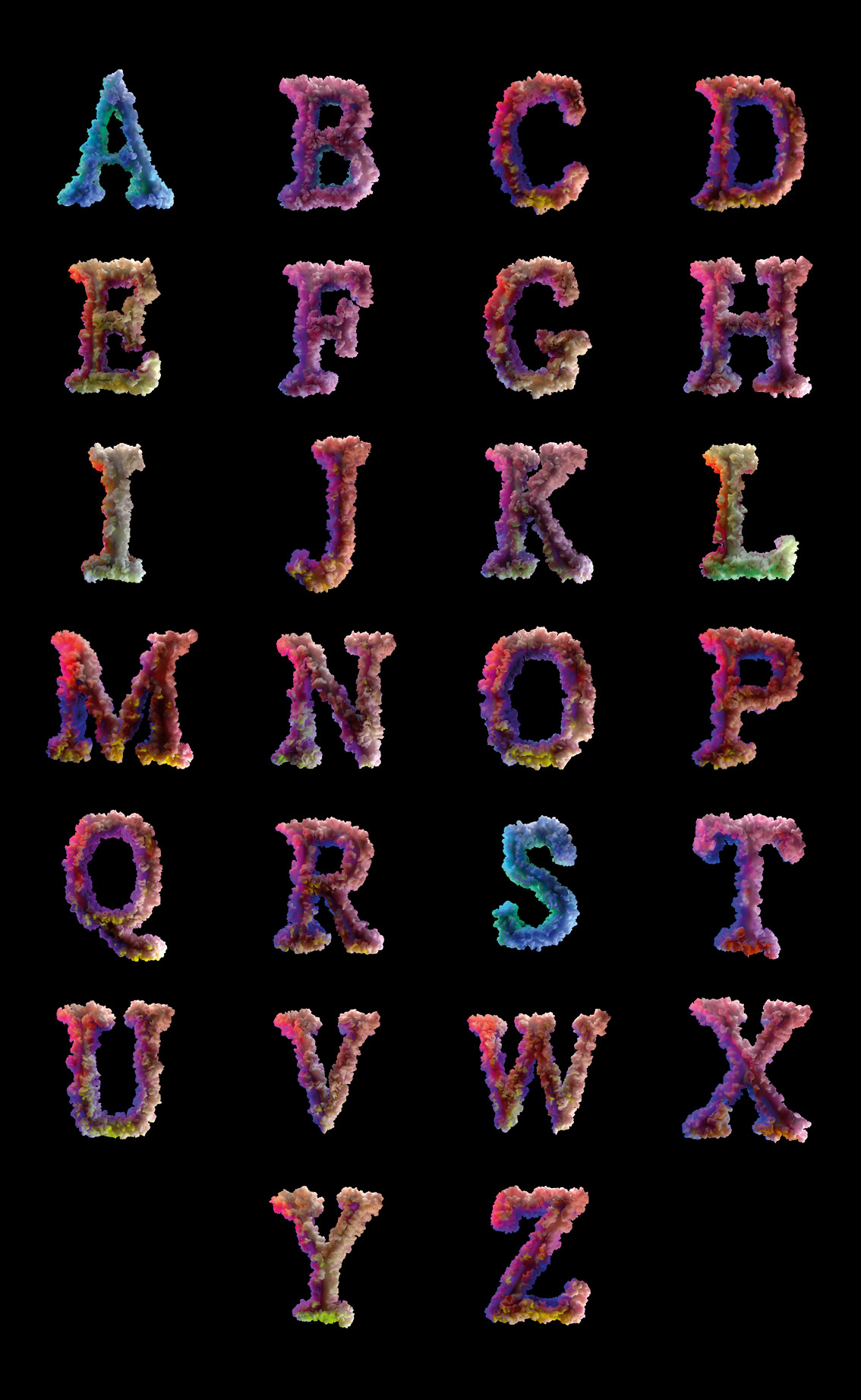 Oliver Latta“珊瑚”创意字体设计 Oliver Latta“珊瑚”创意字体设计