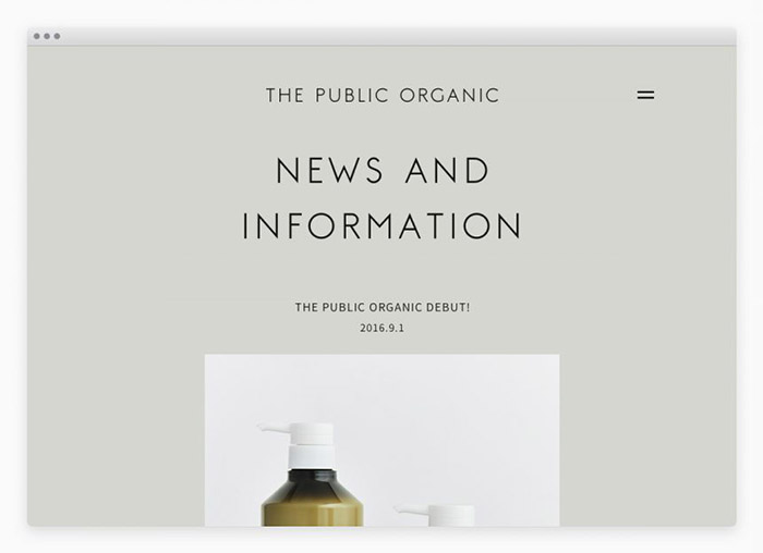 护发产品THE PUBLIC ORGANIC品牌视觉形象设计