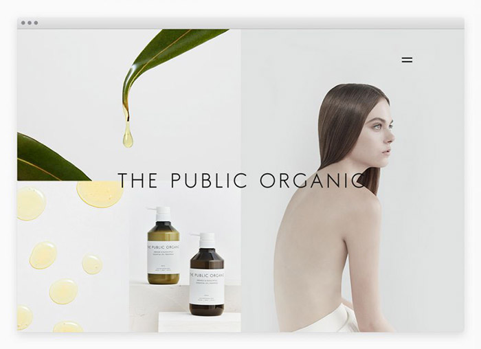 护发产品THE PUBLIC ORGANIC品牌视觉形象设计