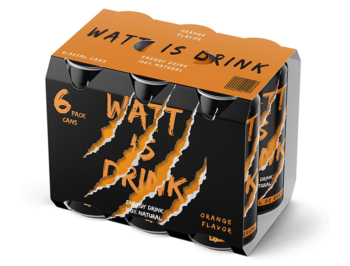 Watt is drink能量饮料包装设计