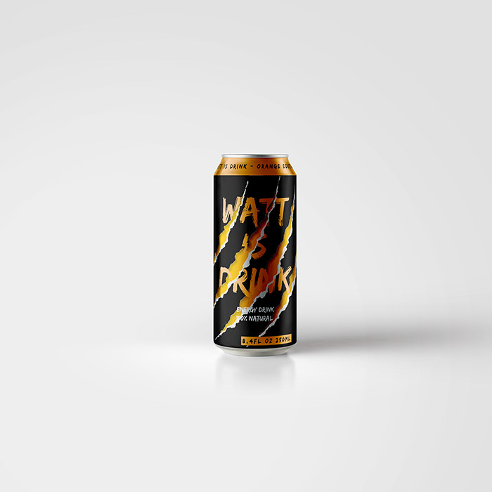 Watt is drink能量饮料包装设计