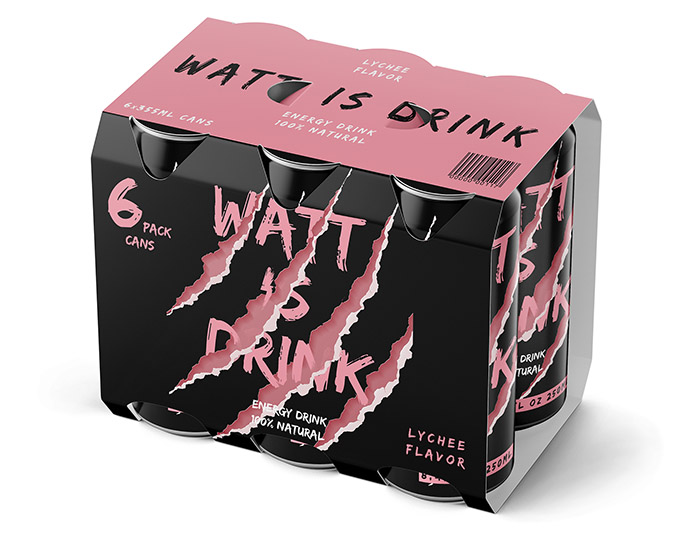 Watt is drink能量饮料包装设计